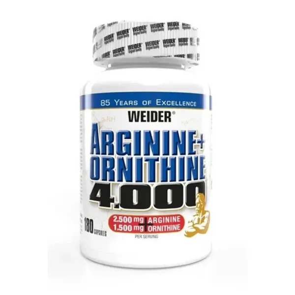 Weider Arginine Ornithine 4000, 180 Caps