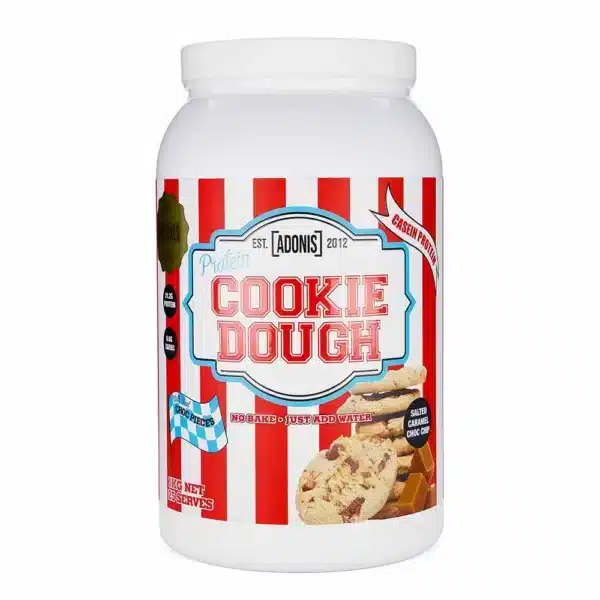 ADONIS,PROTEIN COOKIE DOUGH,SALTED CARAMEL CHOC CHIP,,25 SERVINGS 1KGADONIS,PROTEIN COOKIE DOUGH,SALTED CARAMEL CHOC CHIP,,25 SERVINGS 1KG