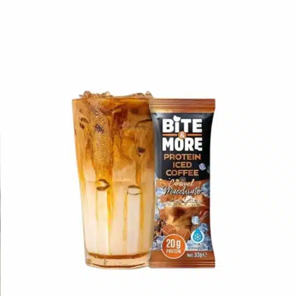 BITE & MORE PROTEIN ICED COFFEE,CARAMEL MACCHIATO FLAVOUR 33G