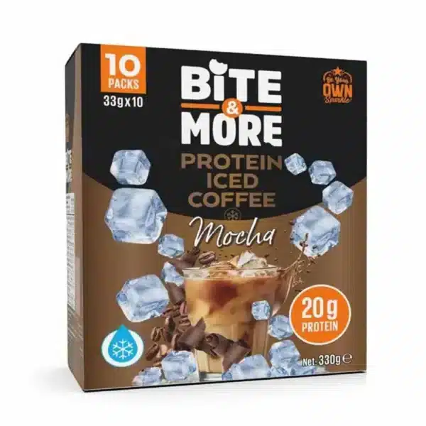 BITE & MORE PROTEIN ICED COFFEE,MOCHA FLAVOUR 33G PACK OF 10