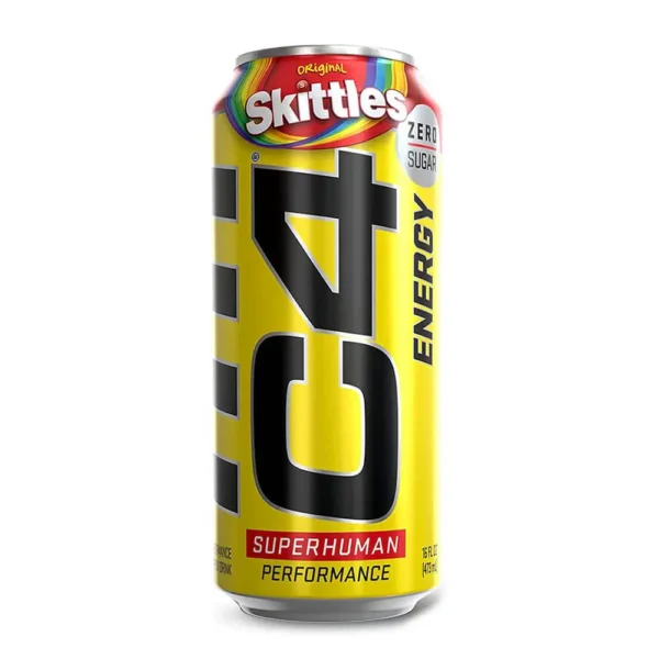 Cellucor C4 Performance Energy Drink, Zero Sugar, SKITTLES, 473ml