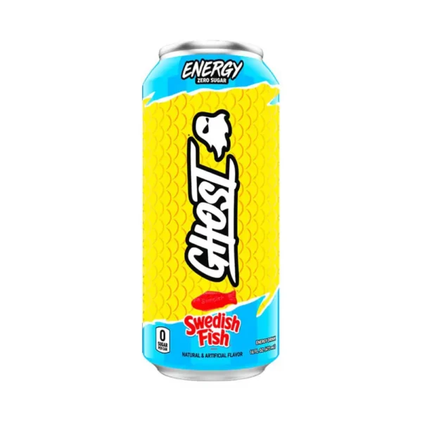 Ghost, Energy Zero Sugar Sour Patch Kids, Swedish Fish, 473ml