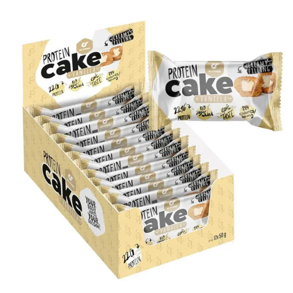 Go Fitness Protein Cake, Vanilla, 50g Pack of 12