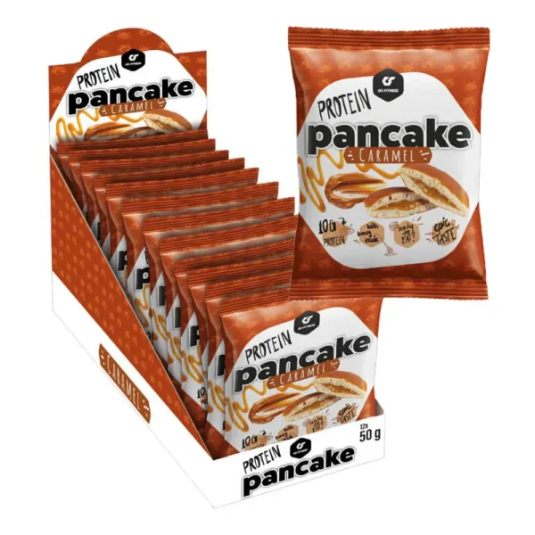 Go Fitness Protein Pancake, Caramel, 50g Pack of 12