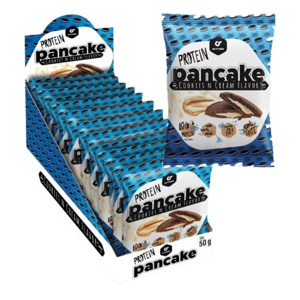 Go Fitness Protein Pancake, Cookies & Cream, 50g Pack of 12