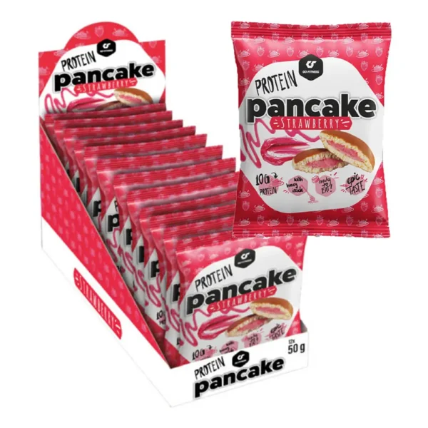 Go Fitness Protein Pancake, Strawberry, 50g Pack of 12