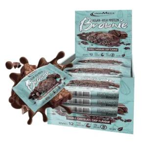 IronMaxx, Brownie, Double Chocolate Chip, 60g Pack of 12