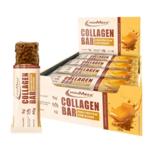 IronMaxx, Collagen Bar, Caramel Toffee, 40g Pack of 12