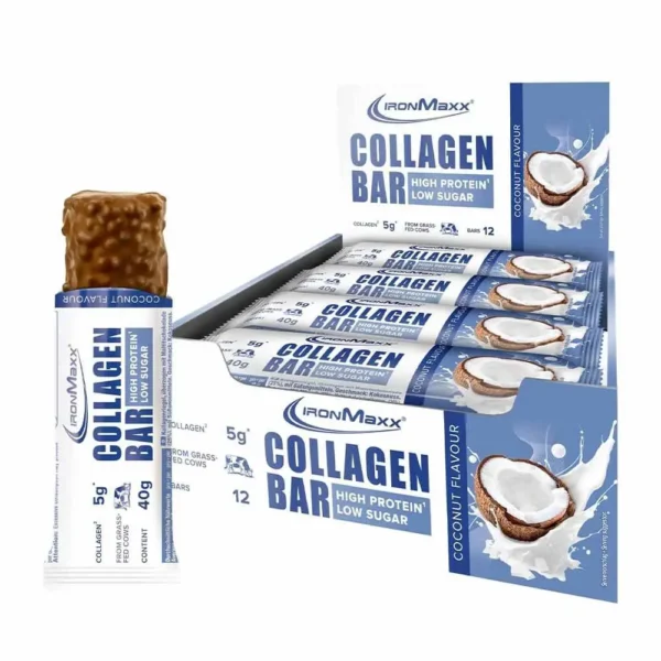 IronMaxx, Collagen Bar, Coconut , 40g Pack of 12