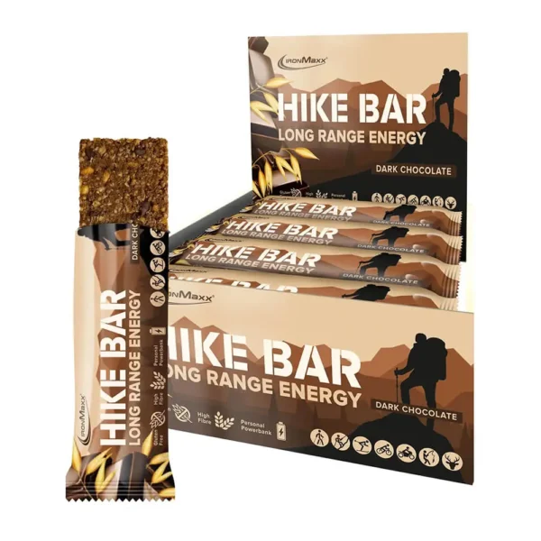 IronMaxx, Hike Bar, Dark Chocolate, 60g Pack of 12