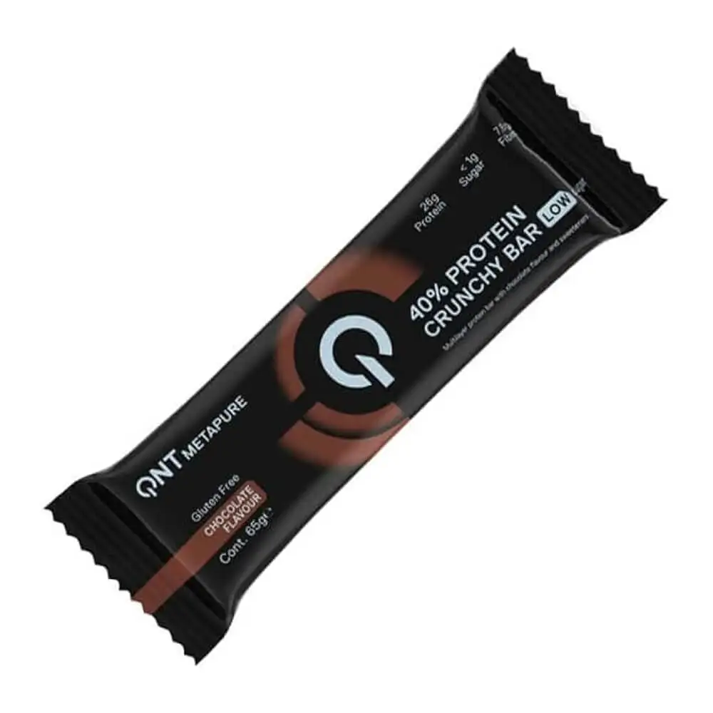 QNT Metapure, 40% Protein Crunchy Bar, Chocolate, 65g