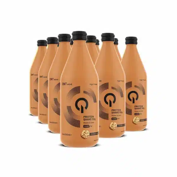 QNT PROTEIN SHAKE COOKIES & CREAM , 500 ML PACK OF 12