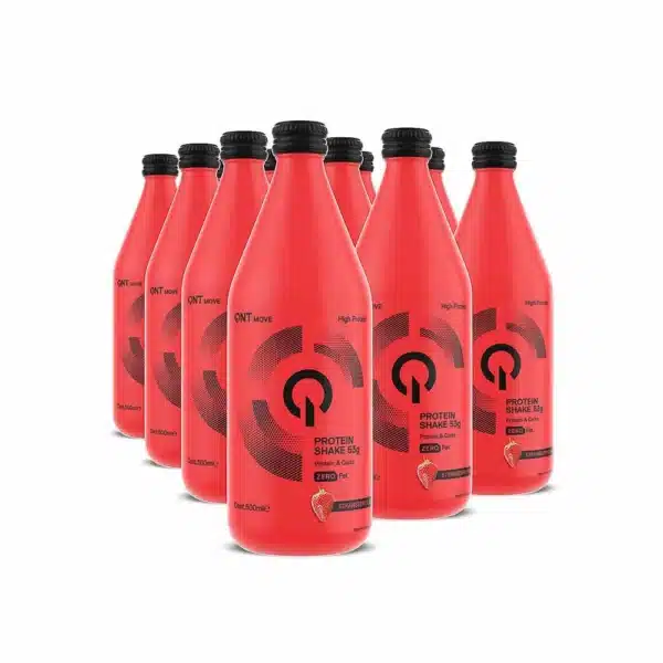 QNT PROTEIN SHAKE STRAWBERRY,500 ML PACK OF 12