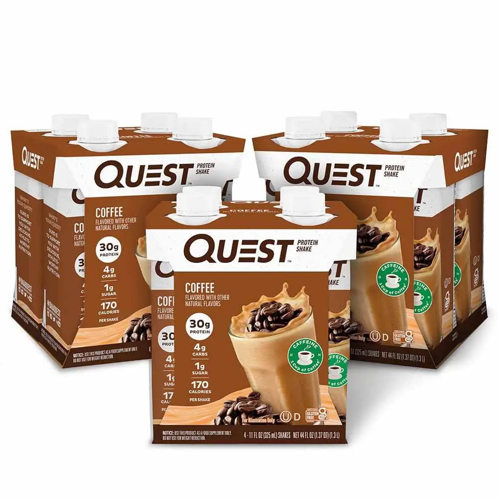 Quest Protein Shake Coffee Flavor 325ml Pack of 12