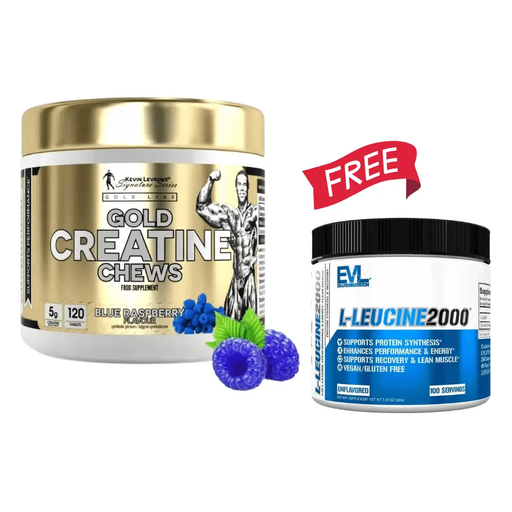 gold creatine chews and l-leucine 2000