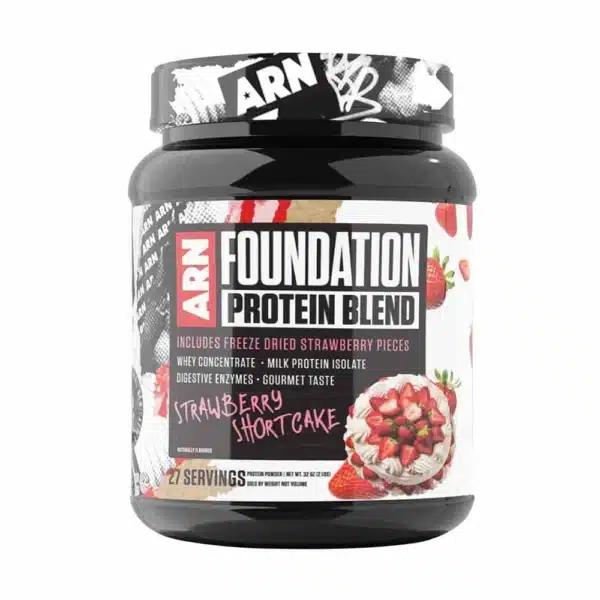 ARN, Foundation Protein Blend 25 Servings 2lbs - Strawberry Shortcake