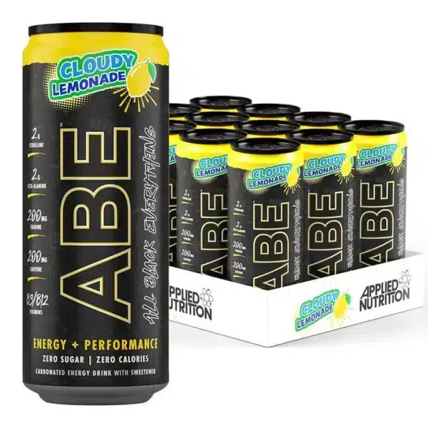 Applied Nutrition ABE Energy Drinks Cloudy Lemonade 330ml Pack of 12