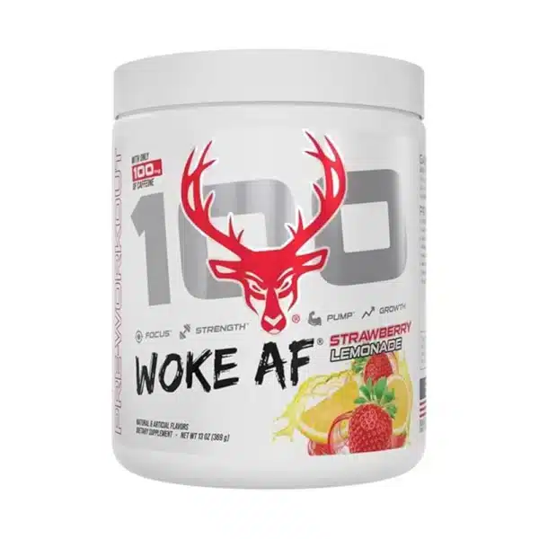 Bucked Up 100 WOKE AF PRE-WORKOUT Strawberry Lemonade 369g 30 Serving