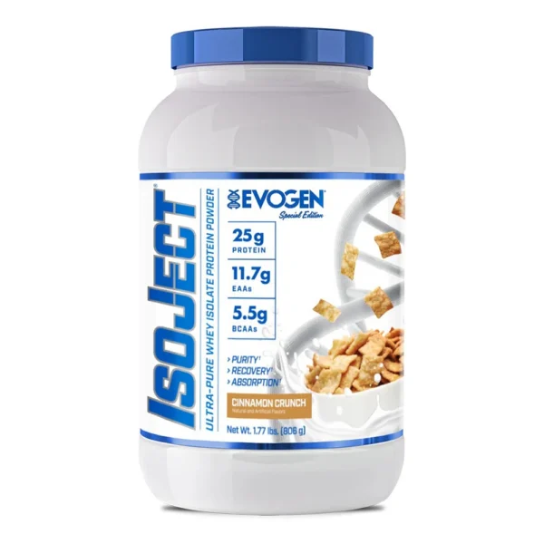 Evogen Isoject Ultra-Pure Whey Isolate Protein Cinnabon Crunch