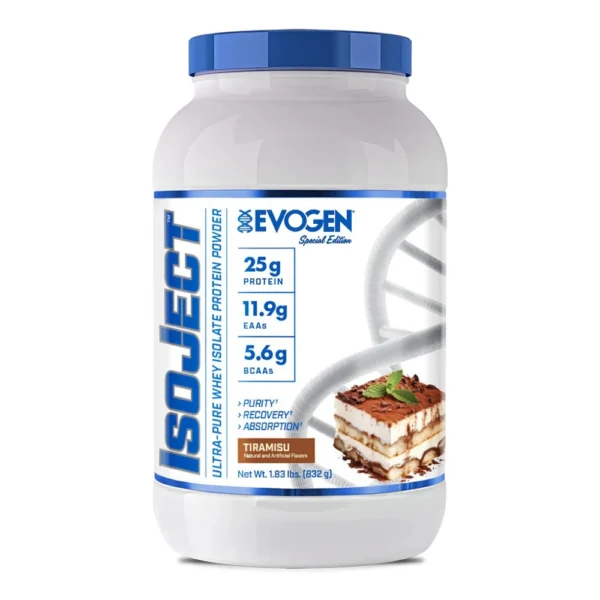 Evogen Isoject Ultra-Pure Whey Isolate Protein Tiramisu