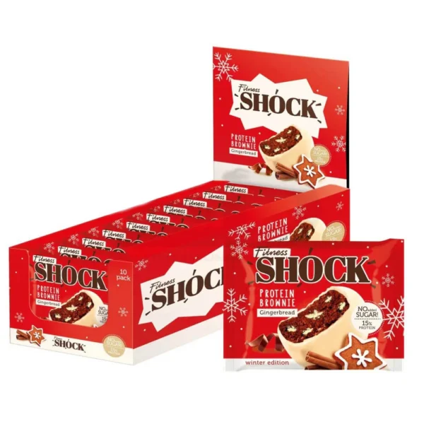 Fitness Shock Protein Brownie Gingerbread 10x50g