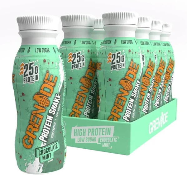 Grenade Protein Shake, 330ml, Chocolate Mint Pack of 8