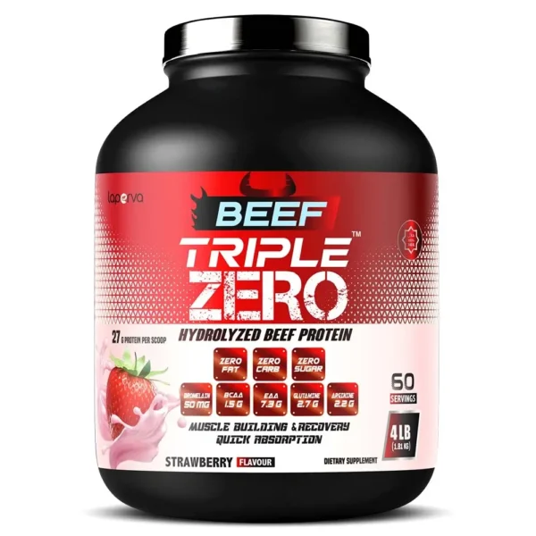 LAPERVA BEEF TRIPLE ZERO STRAWBERRY FLAVOUR 60 SERVINGS 1.81 KG