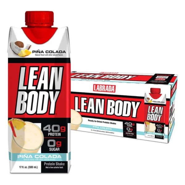 Labrada Lean Body RTD Protein Shake Piña Colada 500ML Pack of 12