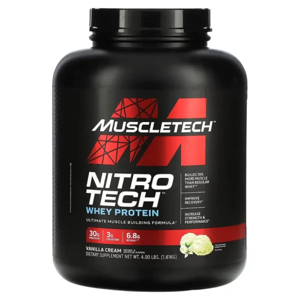 Muscletech Nitro Tech Whey Protein 1.81kg Vanilla Cream