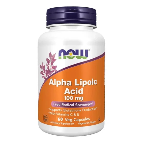 Now Sports Alpha lipoic Acid 100 mg, 60 Veg Capsules