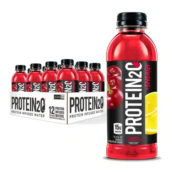 Protein20 Infused Water +Energy Cherry Lemonade 500ml Pack of 12