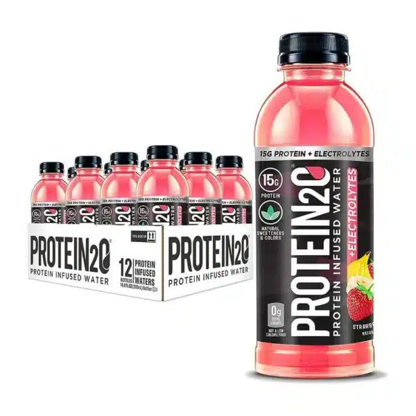 Protein20 Infused Water +Energy Strawberry Banana 500ml Pack of 12