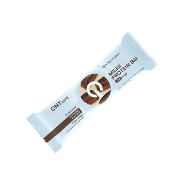 QNTLife, Milkii Protein Bar, Brownie, 60g