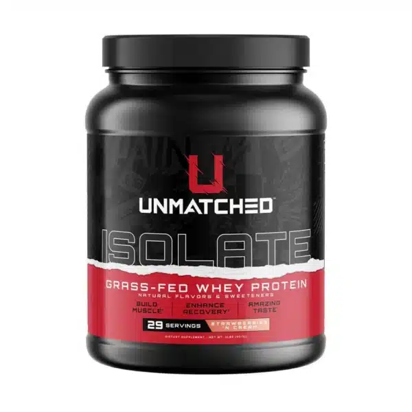 Unmatched, Isolate Grass-Fed Whey Protein, Strawberries 'N Cream, 907g