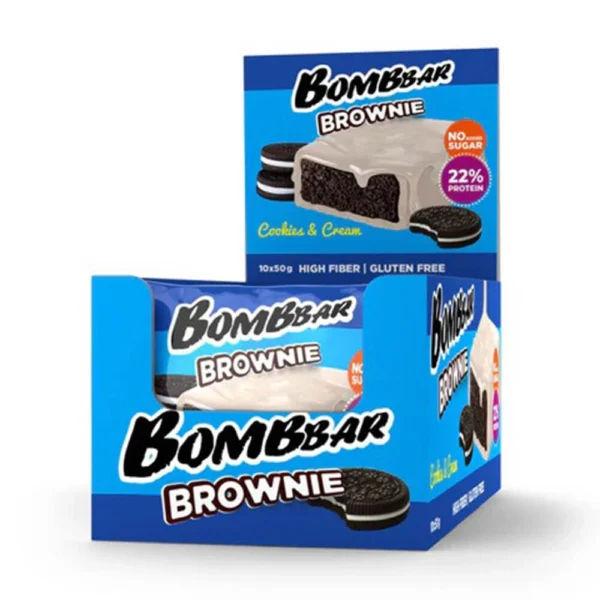 Bombbar Brownie 10×50g Cookies & Cream