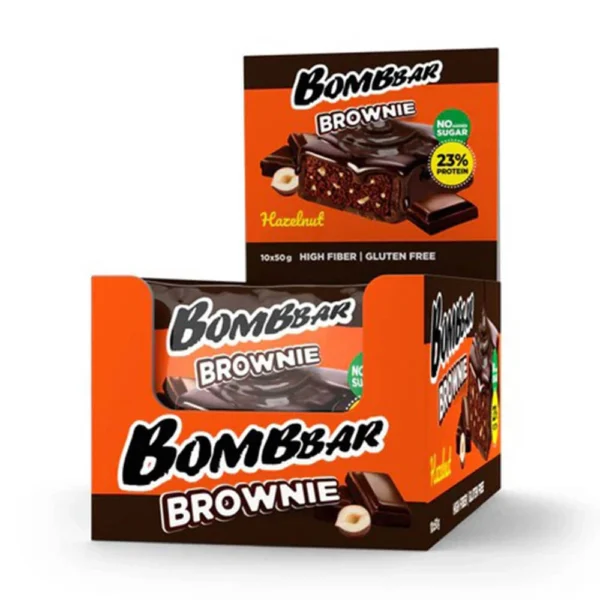 Bombbar Brownie 10×50g Hazelnut