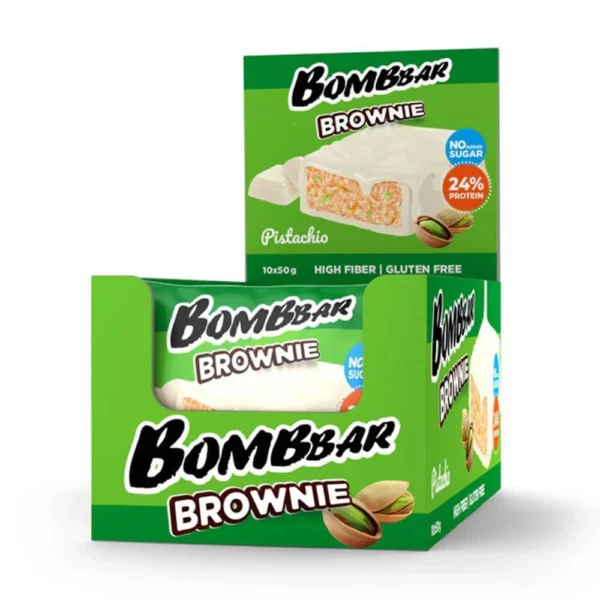 Bombbar Brownie 10×50g Pistachio