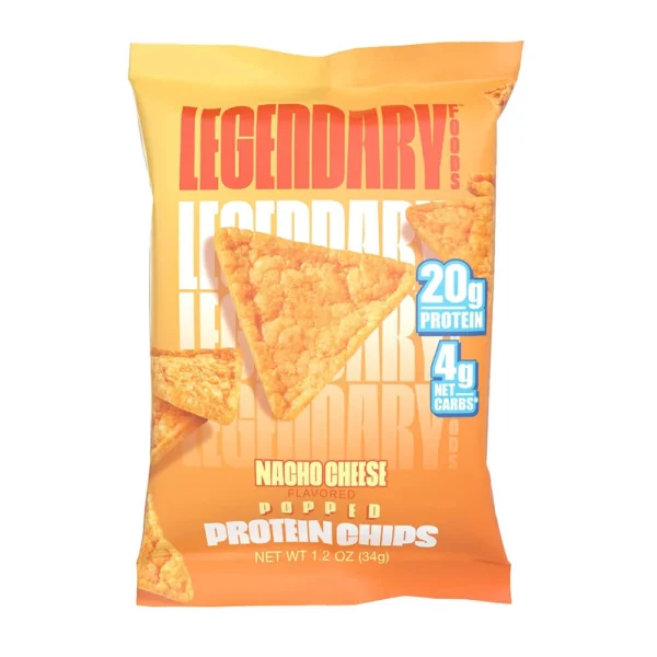 Legendary Foods Popped Protein Chips 34g Nacho Cheese