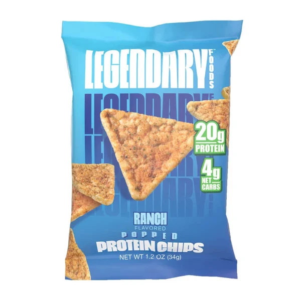 Legendary Foods Popped Protein Chips 34g Ranch