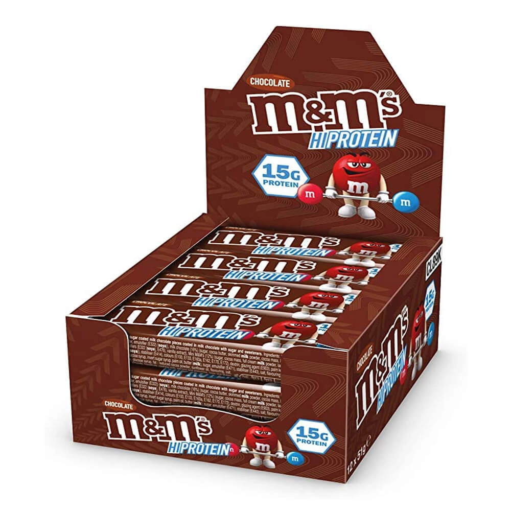 M&Ms Hi Protein Chocolate 12x51g