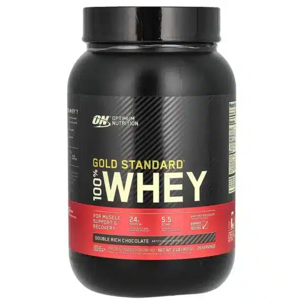 Optimum Nutrition Gold Standard 100% Whey 29 Servings Double Rich Chocolate 2LB