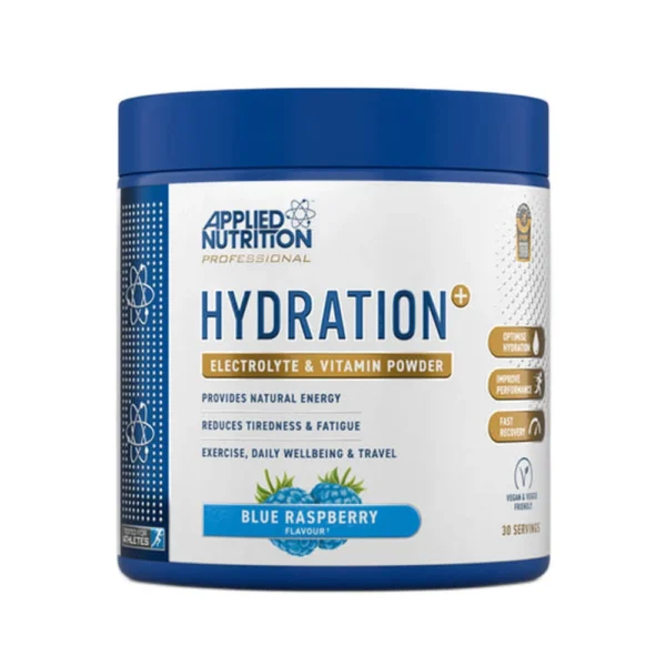 APPLIED NUTRITION HYDRATION ELECTROLYTE & VITAMIN POWDER BLUE RASPBERRY 240G