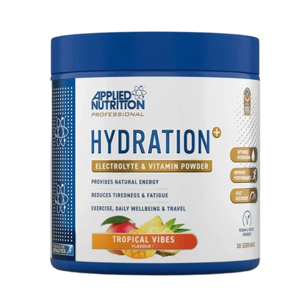 APPLIED NUTRITION HYDRATION ELECTROLYTE & VITAMIN POWDER TROPICAL VIBES FLAVOUR 30 SERVINGS 240G