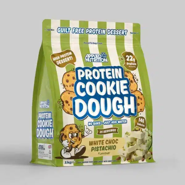 APPLIED NUTRITION PROTEIN COOKIE DOUGH WHITE CHOC PISTACHIO 25 SERVINGS 1KG