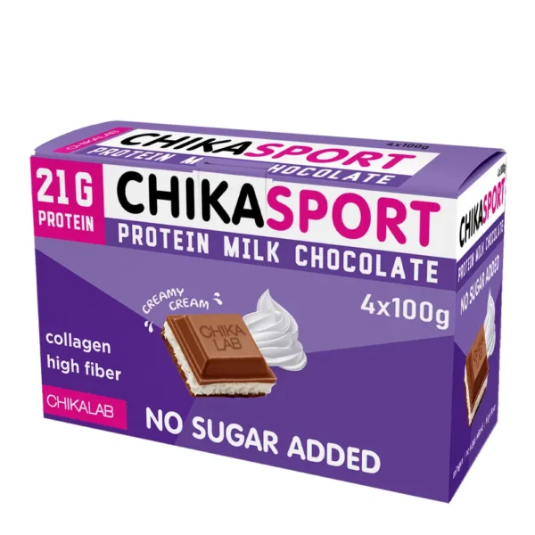 Chika Sport Protein Milk Chocolate Creamy Cream Pack of 4