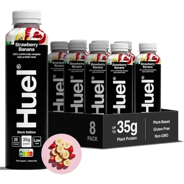 Huel Black Edition 500ml Strawberry Banana Pack of 8