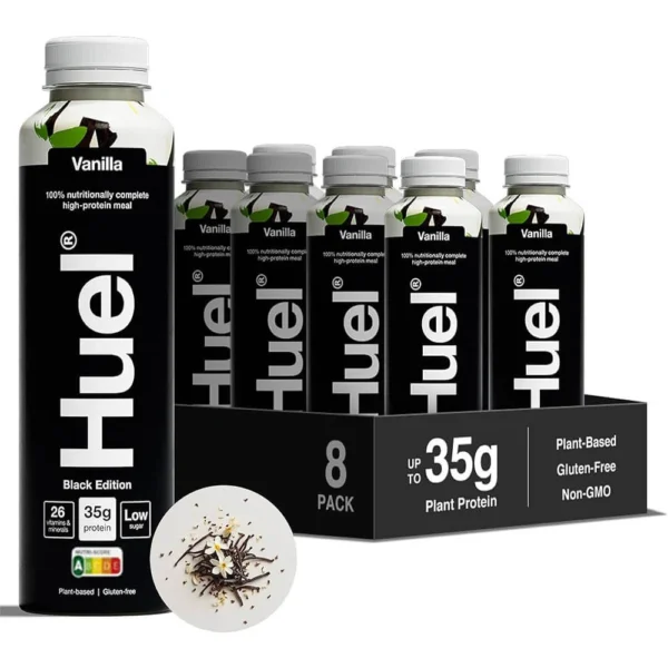 Huel Black Edition 500ml Vanilla Pack of 8