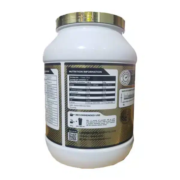 Kevin Levrone Gold Casein Protein 2kg Chocolate Facts