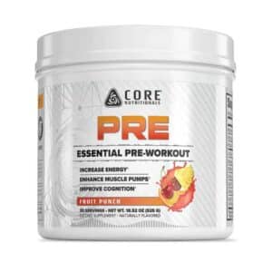 Core Nutrition pre essential pre workout, fruit punch 525g