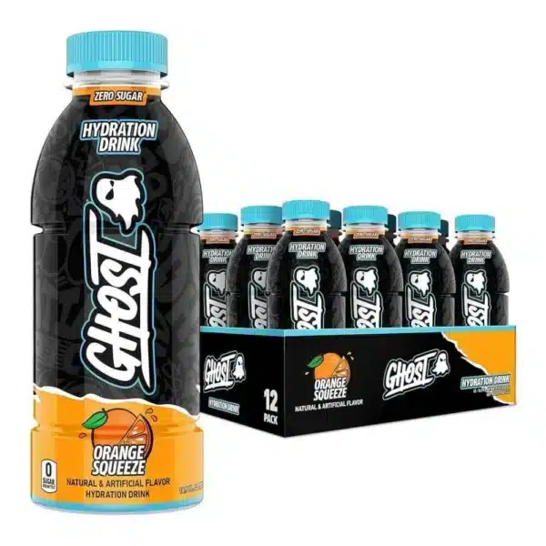 Ghost Hydration drinks zero suger, orange squeeze flavour